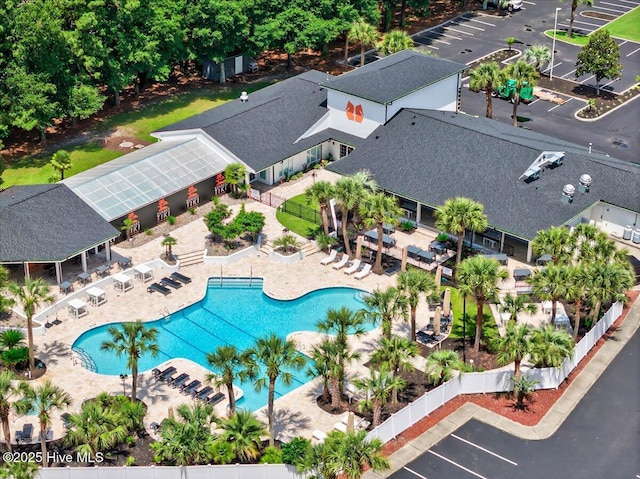 145 Royal Poste Rd # 3110, Sunset Beach, NC 28468 - bird's eye view of a pool