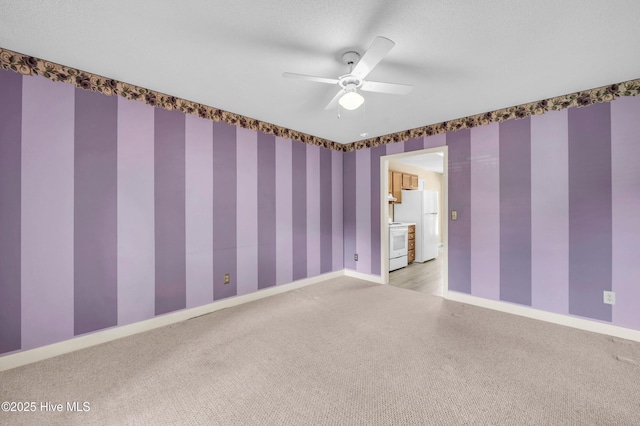 26 Combine Ln SE, Leland, NC 28451 - empty room with light colored carpet and ceiling fan