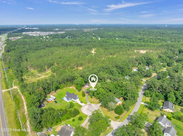 26 Combine Ln SE, Leland, NC 28451 - aerial view of property's location featuring a forest