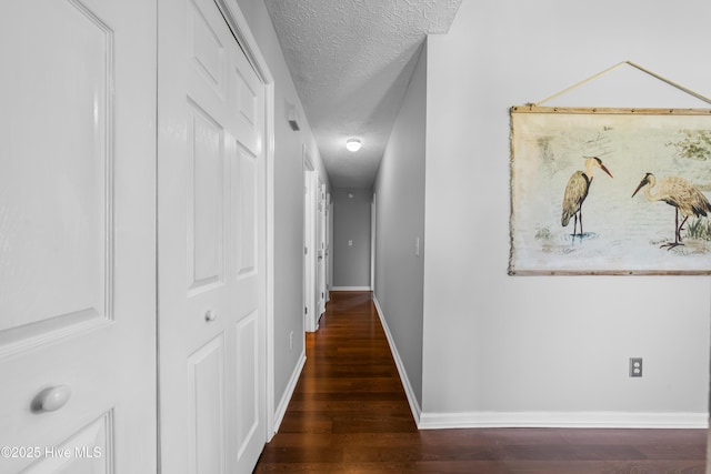 2418 Bradfield Ct, Wilmington, NC 28411 - hallway with a textured ceiling and wood finished floors