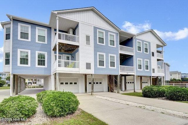 1701 Bowfin Ln Unit B, Carolina Beach, NC 28428 - view of property featuring an attached garage