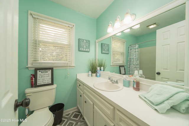 113 Lakehurst Dr, Dudley, NC 28333 - full bathroom featuring vanity and a shower with curtain