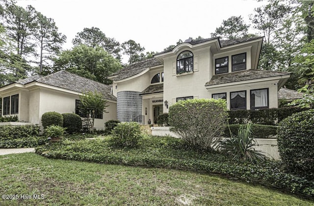 129 Steeplechase Rd, Rocky Mount, NC 27804 - view of front of home with stucco siding