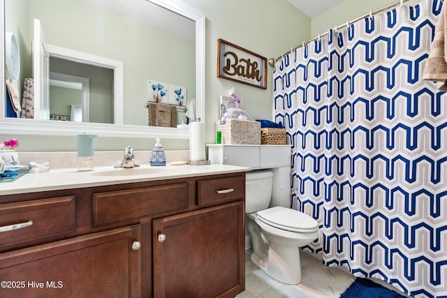 1067 Tideline Dr, Leland, NC 28451 - bathroom with vanity and curtained shower