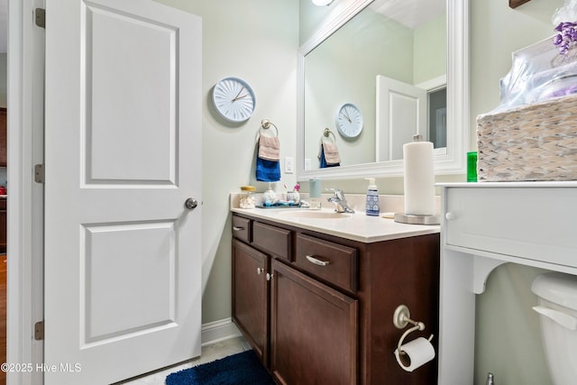 1067 Tideline Dr, Leland, NC 28451 - bathroom with vanity and tile patterned floors