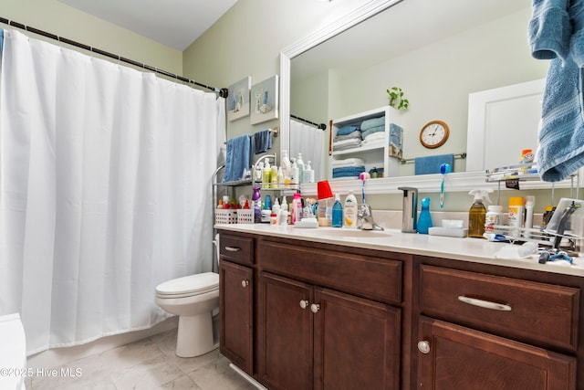 1067 Tideline Dr, Leland, NC 28451 - bathroom featuring vanity and a shower with shower curtain