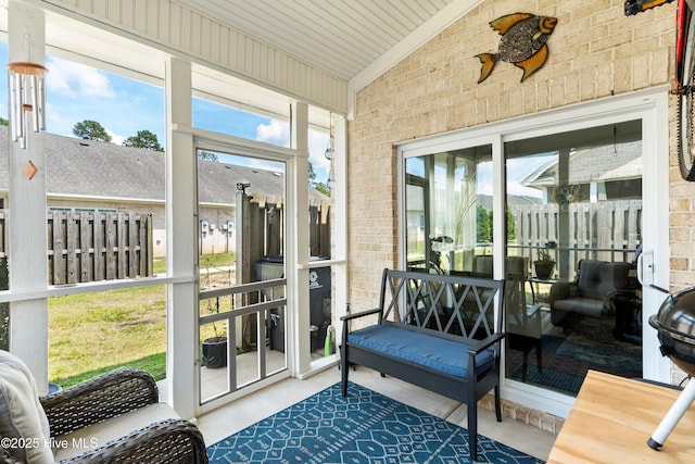 1067 Tideline Dr, Leland, NC 28451 - sunroom with vaulted ceiling