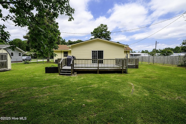 103 Elizabeth St, Havelock, NC 28532 - rear view of property with a deck