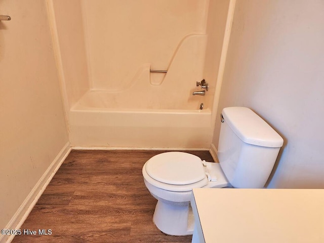 2823 Harvest, Grimesland, NC 27837 - full bath with vanity, shower / bathtub combination, and wood finished floors