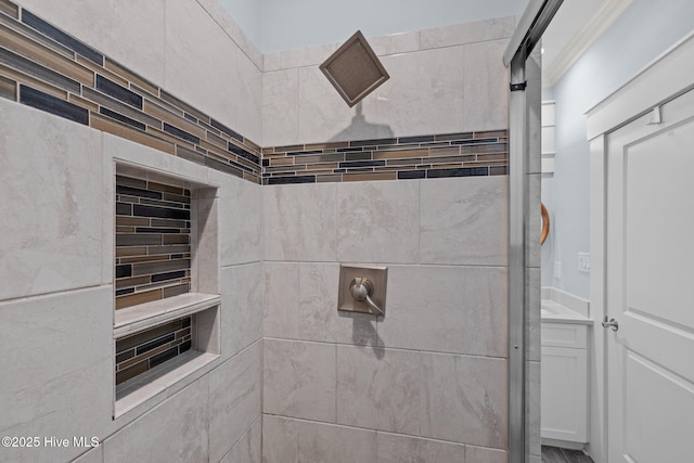 4101 Ocean Dr, Emerald Isle, NC 28594 - full bathroom with tiled shower
