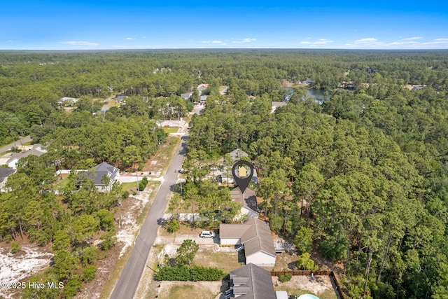 1281 Washington Rd, Southport, NC 28461 - aerial overview of property's location featuring a heavily wooded area