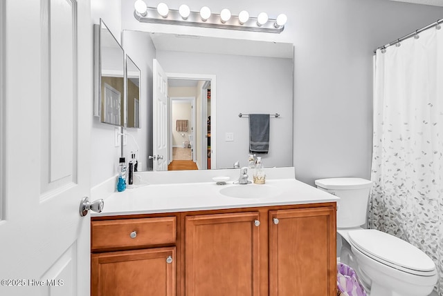 2129 Cass Lake Dr, Calabash, NC 28467 - bathroom with vanity and curtained shower