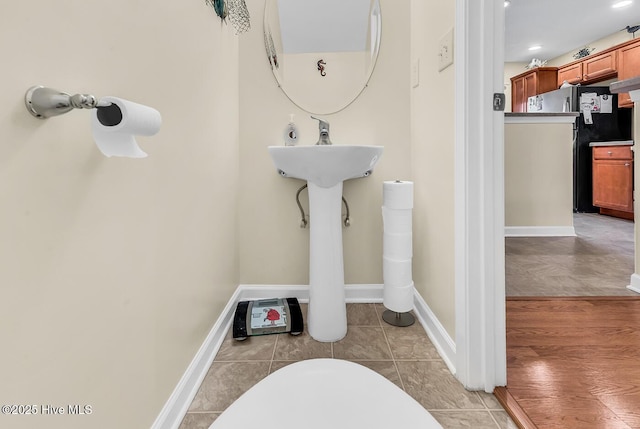 2129 Cass Lake Dr, Calabash, NC 28467 - bathroom with tile patterned flooring and recessed lighting