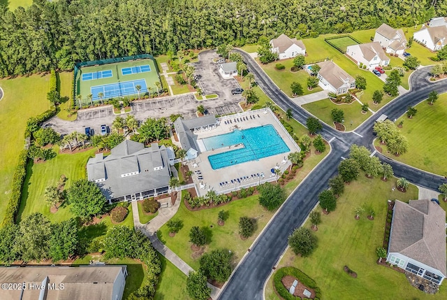 2129 Cass Lake Dr, Calabash, NC 28467 - aerial view of a pool area