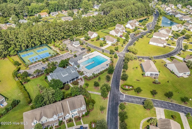 2129 Cass Lake Dr, Calabash, NC 28467 - aerial perspective of suburban area with a nearby body of water