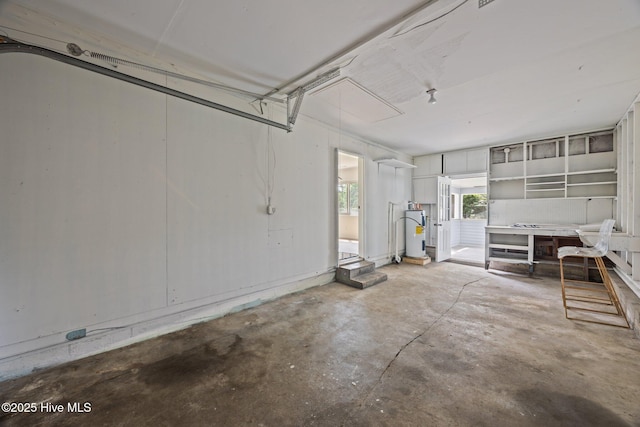 2402 S Lakeview Dr, Newport, NC 28570 - garage with water heater