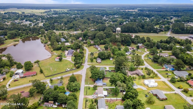 2402 S Lakeview Dr, Newport, NC 28570 - aerial perspective of suburban area with a nearby body of water