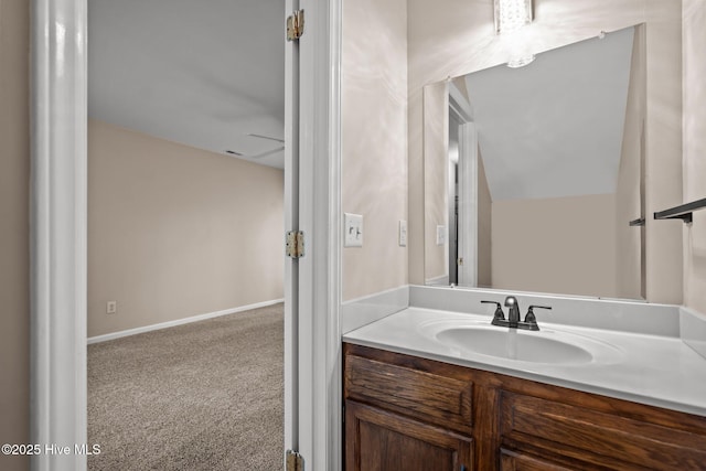 136 Lullwater Dr Unit B, Wilmington, NC 28403 - bathroom featuring vanity and baseboards