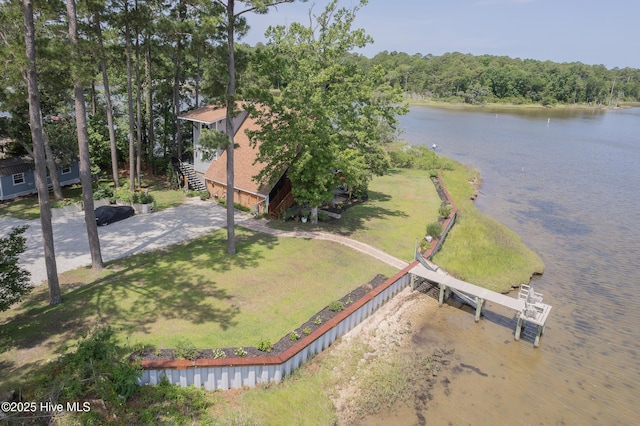 211 Fannie Creek Ln, Sneads Ferry, NC 28460 - view from above of property featuring a nearby body of water