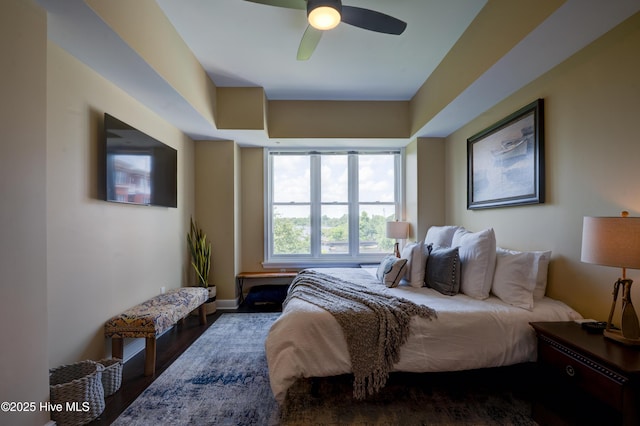 203 Sky Sail Blvd, New Bern, NC 28560 - bedroom featuring wood finished floors and a ceiling fan