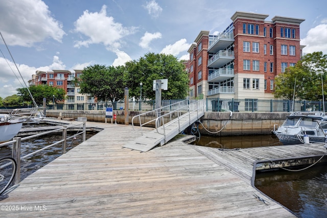 203 Sky Sail Blvd, New Bern, NC 28560 - dock featuring a water view