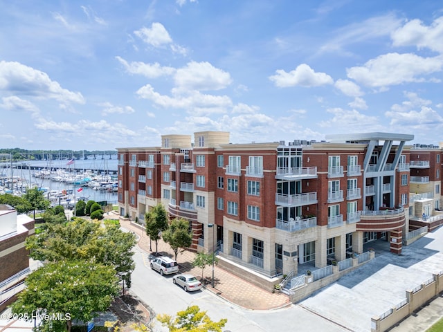 203 Sky Sail Blvd, New Bern, NC 28560 - view of apartment building / complex with view of marina and a water view