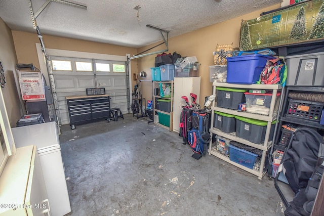2505 Legend Dr, Wilmington, NC 28405 - garage featuring refrigerator