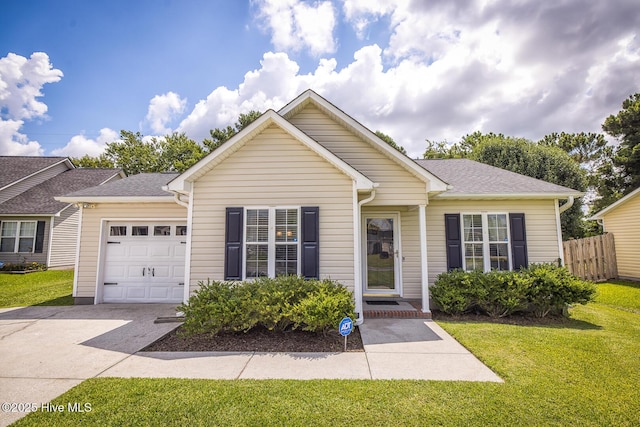 2505 Legend Dr, Wilmington, NC 28405 - single story home featuring an attached garage, driveway, and roof with shingles