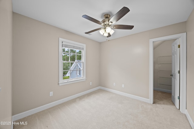 376 Red Fox Run Dr, Wallace, NC 28466 - carpeted spare room featuring a ceiling fan and baseboards