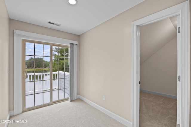376 Red Fox Run Dr, Wallace, NC 28466 - empty room featuring carpet flooring and a water view
