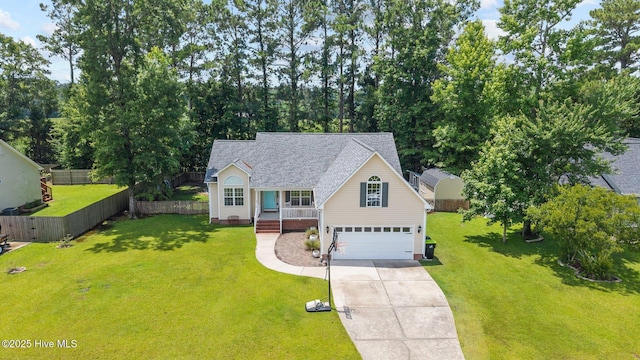 123 Hilda Dr, New Bern, NC 28562 - traditional-style home with covered porch, an attached garage, driveway, and roof with shingles