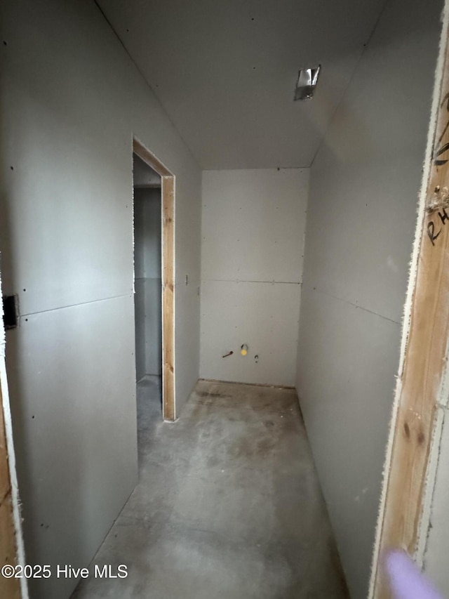 305 Duck Hvn, Swansboro, NC 28584 - corridor featuring unfinished concrete flooring