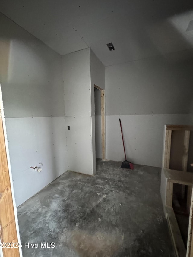 305 Duck Hvn, Swansboro, NC 28584 - interior space with unfinished concrete flooring