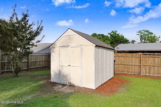 102 SE Third St, Snow Hill, NC 28580 - view of shed with a fenced backyard