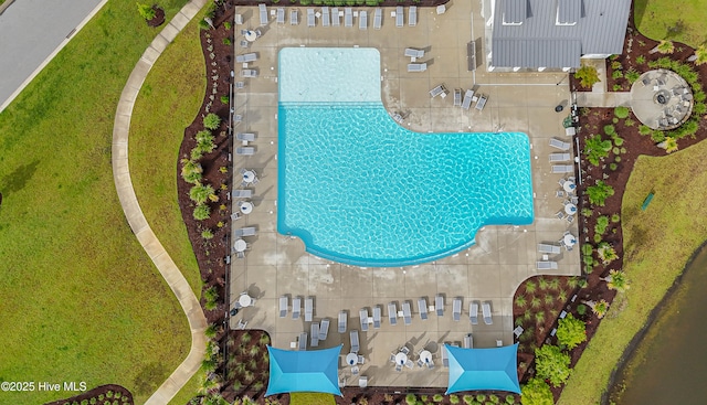 9363 Eagle Ridge Dr, Calabash, NC 28467 - bird's eye view of a pool area