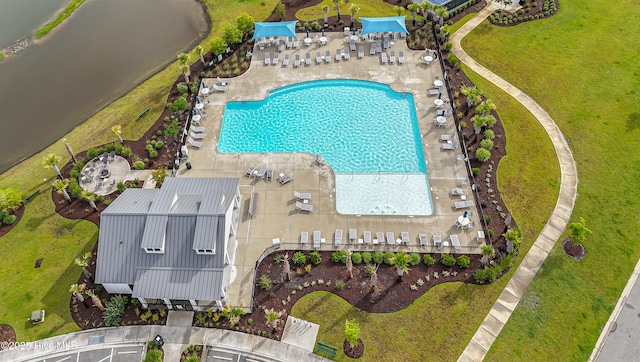 9363 Eagle Ridge Dr, Calabash, NC 28467 - aerial view of a pool area