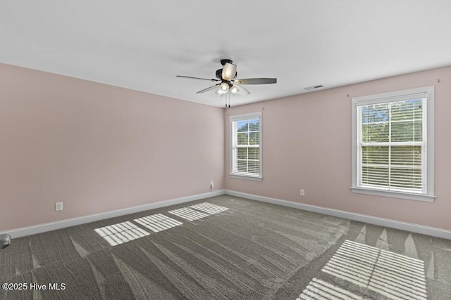 109 Creek End Ct, Swansboro, NC 28584 - carpeted spare room featuring plenty of natural light and ceiling fan