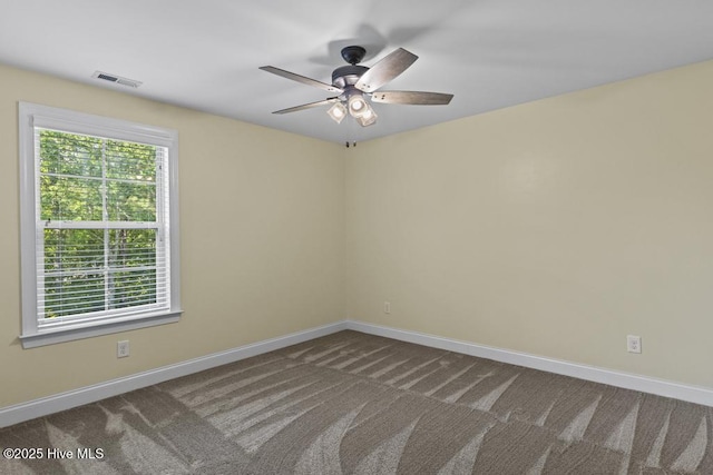109 Creek End Ct, Swansboro, NC 28584 - empty room with a ceiling fan and carpet floors