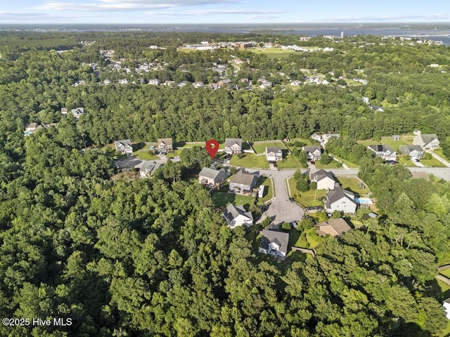 109 Creek End Ct, Swansboro, NC 28584 - aerial overview of property's location featuring nearby suburban area