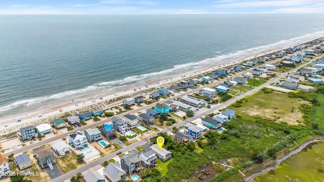 316 E Dolphin Dr, Oak Island, NC 28465 - aerial view of residential area featuring extended coastline