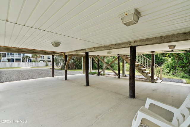 316 E Dolphin Dr, Oak Island, NC 28465 - view of patio with stairway