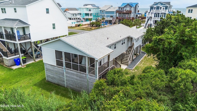 316 E Dolphin Dr, Oak Island, NC 28465 - aerial view of residential area