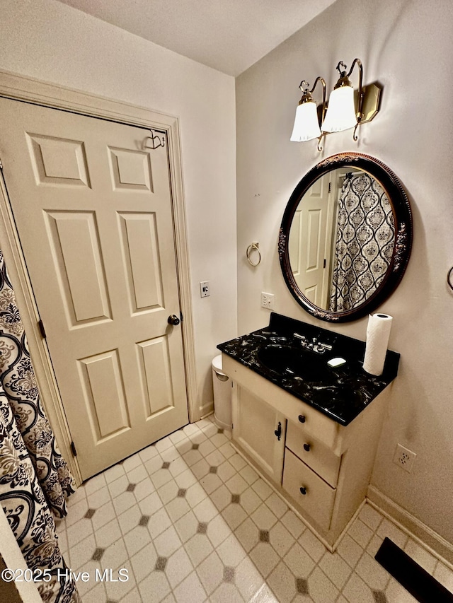 9550 NC-171, Williamston, NC 27892 - bathroom featuring vanity and tile patterned floors