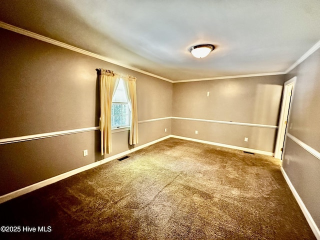 9550 NC-171, Williamston, NC 27892 - unfurnished room featuring carpet flooring and ornamental molding