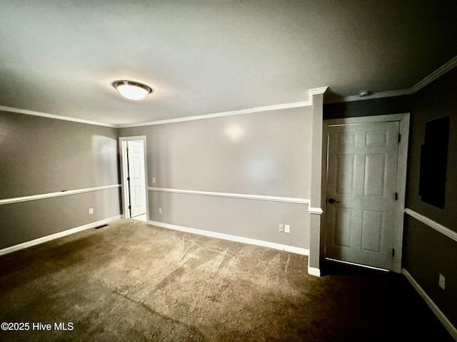 9550 NC-171, Williamston, NC 27892 - unfurnished bedroom with ornamental molding and carpet floors