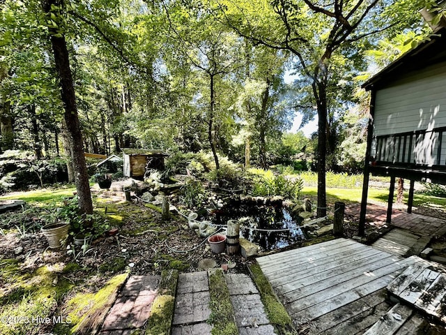 9550 NC-171, Williamston, NC 27892 - view of yard featuring a deck
