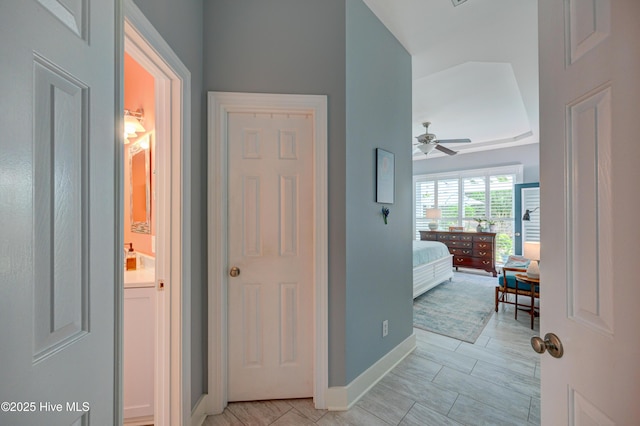 8508 Hammock Dunes Dr, Wilmington, NC 28411 - hall featuring baseboards