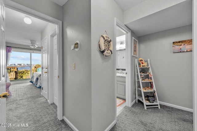 1785 New River Inlet Rd Unit 2, North Topsail Beach, NC 28460 - hall featuring carpet