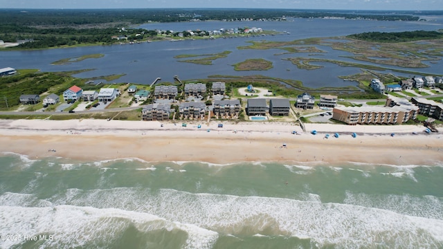 1785 New River Inlet Rd Unit 2, North Topsail Beach, NC 28460 - drone / aerial view of unending shoreline