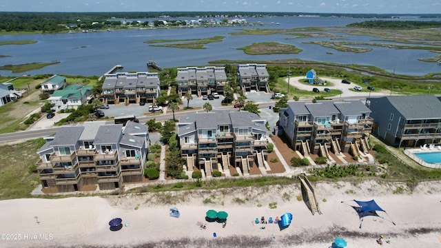 1785 New River Inlet Rd Unit 2, North Topsail Beach, NC 28460 - aerial perspective of suburban area featuring a nearby body of water